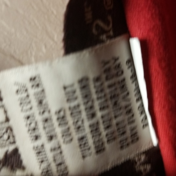 ISAAC'S DESIGNS CASUALS, Sz 2X Short Sleeve Red w/neck decor T-Shirt,GUC CL#100 - Picture 5 of 5